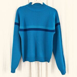 Repp Authentic Stripes Blue Preppy Collegiate Academia Mens Sweater Unisex - Med